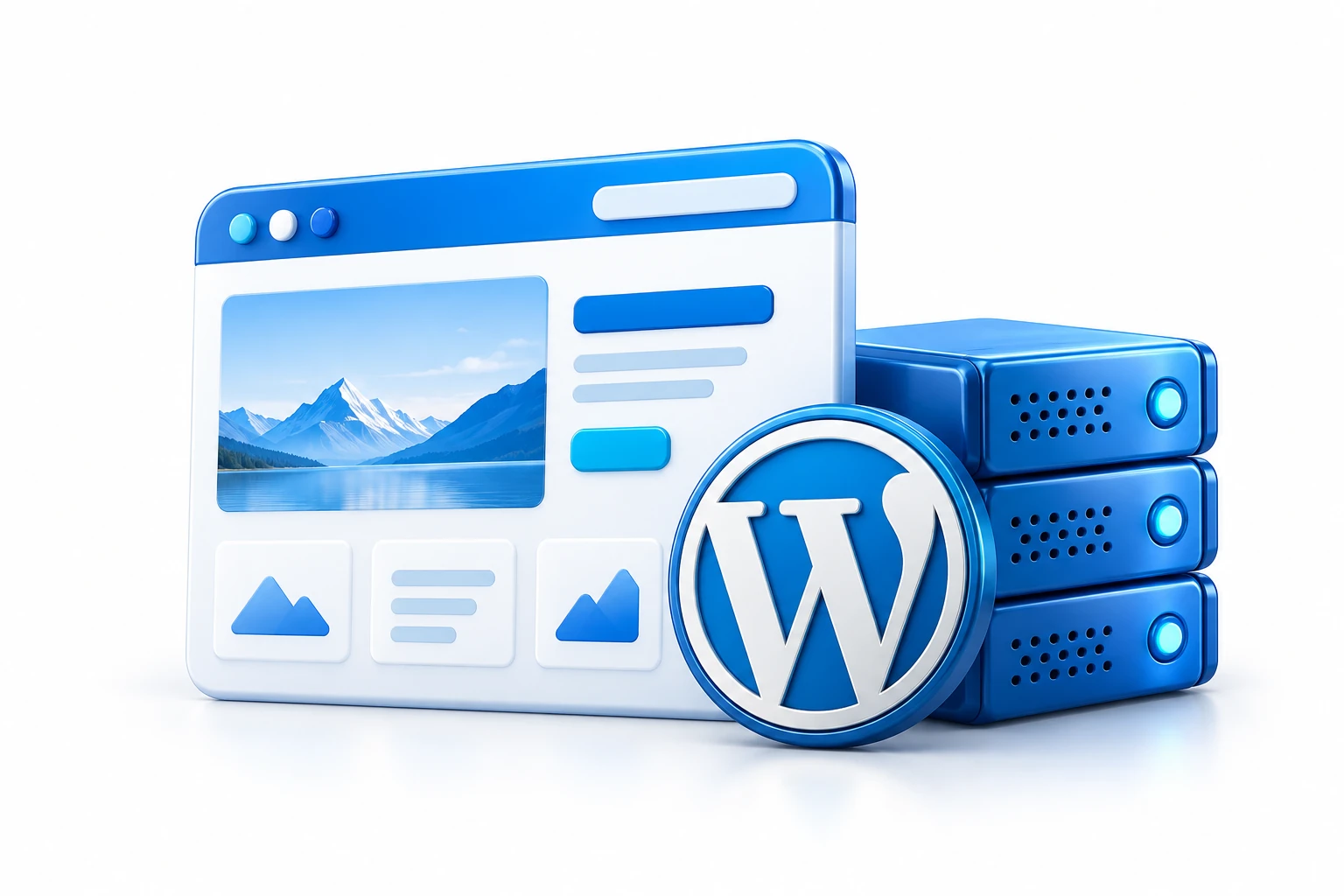 Primeiro site WordPress com servidor de hospedagem